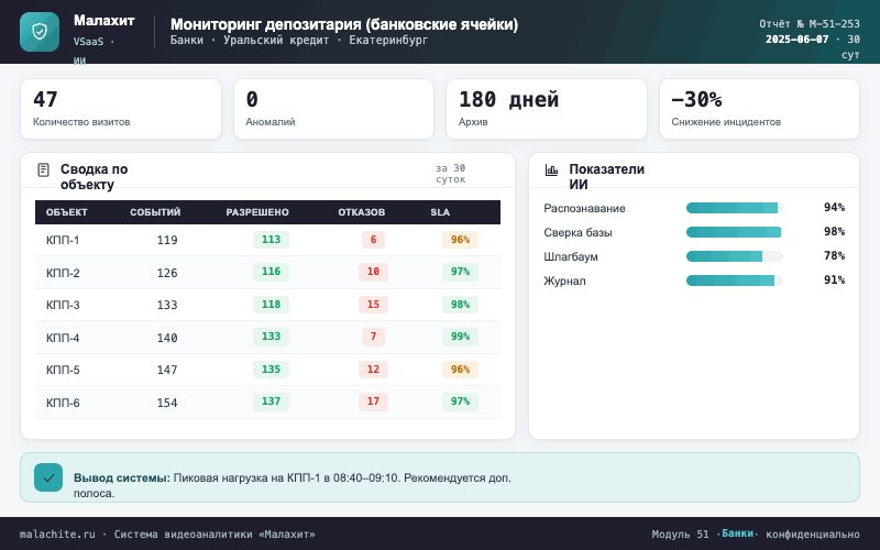Отчёт за период — Система Малахит
